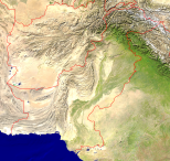 Pakistan Satellit + Grenzen 2400x2273